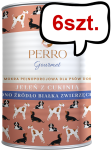 Perro Gourmet Adult Jeleń z cukinią Mokra Karma dla psa op. 400g Pakiet 6szt.