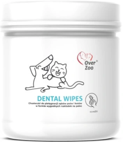 Over Zoo Dental Wipes Mokre chusteczki do pielęgnacji zębów dla psa i kota op. 50szt. 