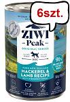 Ziwi Peak Mackerel with Lamb Mokra Karma dla psa op. 390g Pakiet 6szt.