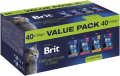 Brit Premium Adult Chunks in Gravy Value Pack Mokra Karma dla kota op. 40x100g