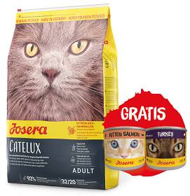 Josera Adult Catelux Sucha Karma dla kota op. 10kg + Josera Karma Mokra dla kota 2x200g* GRATIS