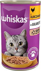 Whiskas Adult Kurczak w galaretce Mokra Karma dla kota op. 400g