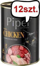 Piper Animals Adult Kurczak Mokra Karma dla kota op. 400g Pakiet 12szt.