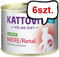Kattovit Feline Diet Niere/Renal z indykiem (Pute) Mokra Karma dla kota op. 185g Pakiet 6szt.