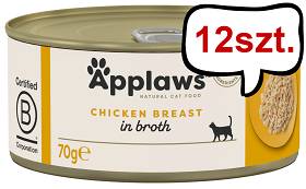 Applaws Natural Cat Food Kurczak Mokra Karma dla kota op. 70g Pakiet 12szt. 