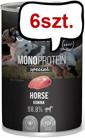 Nekko Monoprotein Special Adult Konina Mokra Karma dla psa op. 400g Pakiet 6szt.