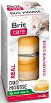 Brit Care Cat Duo Mousse Real Chicken&Cheese Mokra Karma dla kota op. 6x25g