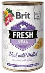 Brit Fresh Adult Veal&Millet Mokra Karma dla psa op. 400g