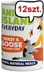Animal Island Everyday Turkey&Goose Mokra Karma dla kota op. 400g Pakiet 12szt.