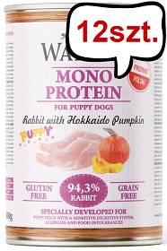 Wataha Mono Puppy Rabbit&Hokkaido Pumpkin Mokra Karma dla psa op. 400g Pakiet 12szt.