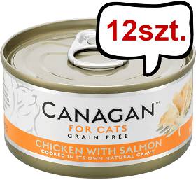 Canagan For Cats Chicken with Salmon Mokra Karma dla kota op. 75g Pakiet 12szt.