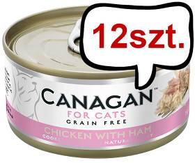 Canagan For Cats Chicken with Ham Mokra Karma dla kota op. 75g Pakiet 12szt.