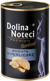 Dolina Noteci Premium Sterilised Bogata w Perliczkę Mokra Karma dla kota op. 400g