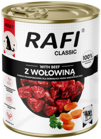 Rafi Classic Dog Wołowina Mokra Karma dla psa op. 800g