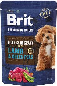 Brit Premium Adult Lamb&Green Peas Fillets in Gravy Mokra Karma dla psa op. 85g