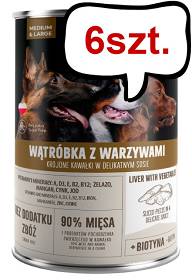 Pet Republic Adult Wątróbka z warzywami Mokra Karma dla psa op. 1250g Pakiet 6szt.