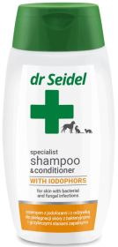 Dr Seidel Szampon jodoforowy z odżywką dla psa poj. 220ml 