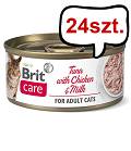 Brit Care Adult Tuna with Chicken&Milk Mokra Karma dla kota op. 70g Pakiet 24szt.