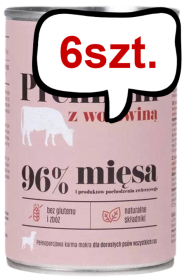 Comfy Appetit Premium z Wołowiną Mokra karma dla psa 400g Pakiet 6szt.