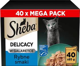 Sheba Delicacy in Jelly Kolekcja Smaków Rybnych w galaretce Mokra Karma dla kota op. 40x85g