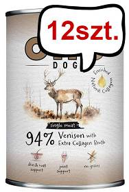 Ollo Plus Kolagen Venison Mokra Karma dla psa op. 400g Pakiet 12szt.