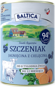 Baltica Smaki Regionów Puppy Jagnięcina z Cielęciną Mokra Karma dla psa op. 400g 