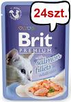 Brit Premium Adult Salmon Fillets JELLY Mokra Karma dla kota op. 85g PAKIET 24szt.