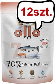 Ollo Cat Nr 7 Salmon&Shrimp Mokra Karma dla kota op. 85g Pakiet 12szt.
