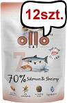 Ollo Cat Nr 7 Salmon&Shrimp Mokra Karma dla kota op. 85g Pakiet 12szt.