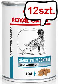 Royal Canin Vet Sensitivity Control Duck&Rice Mokra Karma dla psa op. 410g Pakiet 12szt.