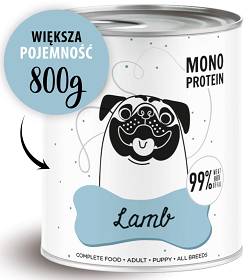 Paka Zwierzaka Pepe Jagnięcina Mokra karma dla psa op. 800g