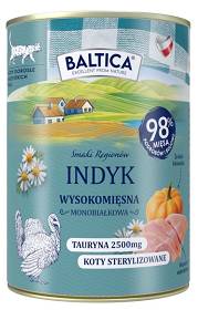 Baltica Smaki Regionów Adult Mono Indyk Mokra karma dla kota op. 400g