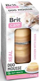 Brit Care Cat Duo Mousse Real Chicken&Duck Mokra Karma dla kota op. 6x25g