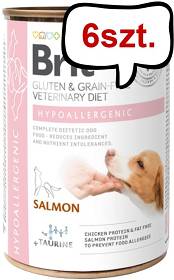 Brit Veterinary Diet Hypoallergenic SalmonMokra Karma dla psa op. 400g Pakiet 6szt.