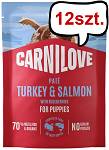 Carnilove Puppy Turkey&Salmon Pate Mokra Karma dla szczeniaka op. 300g Pakiet 12szt. SASZETKA
