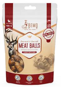 Bemo Meat Balls Turkey with Deer Przysmak dla psa op.180g