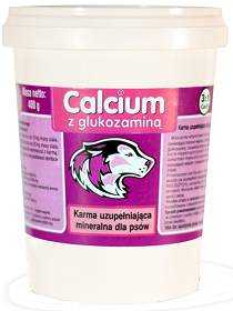 Calcium Preparat witaminowy Fioletowy z glukozaminą dla psa op. 400g