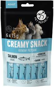 Pet Republic Creamy Snack Salmon Przysmak dla kota op. 6x15g