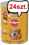Pedigree Adult Kurczak w galaretce Mokra Karma dla psa op. 400g Pakiet 24szt.