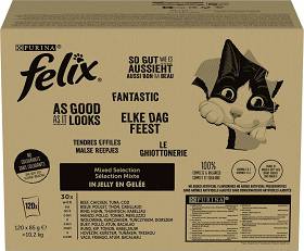 Felix Fantastic Adult Mixed Selection w galaretce Mokra Karma dla kota op. 120x85g