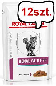 Royal Canin Vet Renal with Fish Mokra Karma dla kota op. 85g Pakiet 12szt.