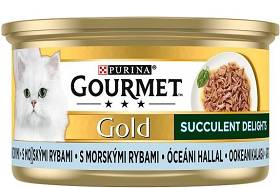 Gourmet Gold Adult Succulent Delights Ryby oceaniczne w sosie Mokra Karma dla kota op. 85g