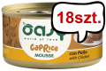 Oasy Caprice Adult Musse with Chicken Mokra Karma dla kota op. 85g Pakiet 18szt.