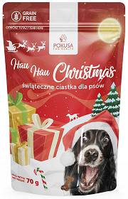 Pokusa Hau Hau Christmas Świąteczne Ciastka Przysmaki dla psa op. 70g