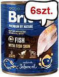 Brit Premium by Nature Fish with Fish Skin Mokra Karma dla psa op. 800g Pakiet 6szt.