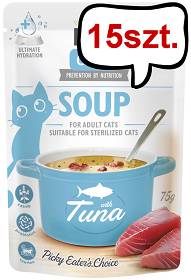 Brit Care Adult Soup Tuna Mokra Karma dla kota op. 75g Pakiet 15szt.
