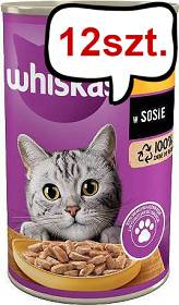 Whiskas Adult Kurczak w sosie Mokra Karma dla kota op. 400g Pakiet 12szt.