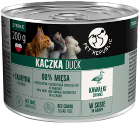 Pet Republic Adult Sterile Kaczka Mokra Karma dla kota 200g