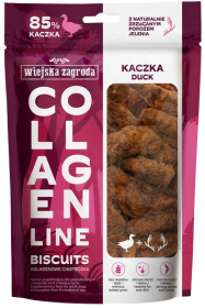 Wiejska Zagroda Collagen Biscuits Przysmaki z Kaczką dla psa op. 90g