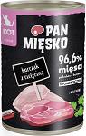 Pan Mięsko Kitten Kurczak z cielęciną Mokra Karma dla kociąt op. 400g Pakiet 12szt.